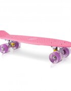 MalPlay Skateboard pentru copii Pink cu led-uri integrate dimensiune platforma 56 x 15 cm