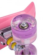 MalPlay Skateboard pentru copii Pink cu led-uri integrate dimensiune platforma 56 x 15 cm