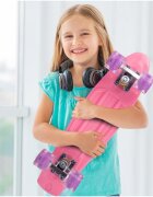 MalPlay Skateboard pentru copii Pink cu led-uri integrate dimensiune platforma 56 x 15 cm