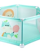 MalPlay Tarc de joaca pentru copii cu fermoar Blue 130 cm