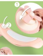 MalPlay Trotineta pentru copii pliabila 3 in 1 scaunel detasabil roti din PU cu lumini Led punte antiderapanta si frana de picior ghidon reglabil pe inaltime manere ergonomice elice rotativa 59 x 30.5 x 66 cm Pink