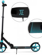 MalPlay Trotineta pliabila cu platforma antiderapanta roti PU 200 mm Frana spate Manere ergonomice din spuma City Scooter Blue Black