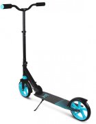 MalPlay Trotineta pliabila cu platforma antiderapanta roti PU 200 mm Frana spate Manere ergonomice din spuma City Scooter Blue Black
