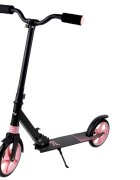 MalPlay Trotineta pliabila cu platforma antiderapanta suspensii roti PU 200 mm Frana spate manere ergonomice din spuma greutate maxima admisa 100kg City Scooter Black Pink