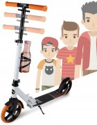 MalPlay Trotineta pliabila pentru copii Orange cadru din aluminiu curea de transport si suport pentru bidon incluse