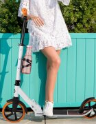 MalPlay Trotineta pliabila pentru copii Orange cadru din aluminiu curea de transport si suport pentru bidon incluse