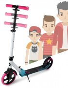 MalPlay Trotineta pliabila pentru copii Pink cadru din aluminiu curea de transport si suport pentru bidon incluse
