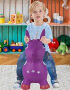 MalPlay Unicorn din cauciuc gonflabil pentru interiorexterior cu pompa inclusa material rezistent si durabil 59 x 50 x 24 cm Mov