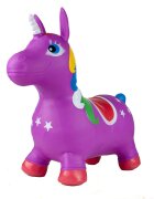 MalPlay Unicorn din cauciuc gonflabil pentru interiorexterior cu pompa inclusa material rezistent si durabil 59 x 50 x 24 cm Mov