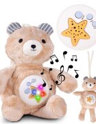 MalPlay Ursulet muzical de plus cu proiector de stele 35 cm Teddy Bear