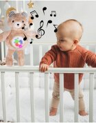 MalPlay Ursulet muzical de plus cu proiector de stele 35 cm Teddy Bear