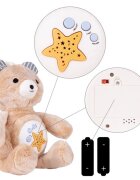 MalPlay Ursulet muzical de plus cu proiector de stele 35 cm Teddy Bear