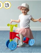 MalPlay Vehicul de echilibru fara pedale cu 4 roti multicolor de la 18 luni