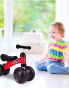 MalPlay Vehicul fara pedale pentru copii cu Saua moale si ergonomica Manere antiderapante greutate 1.75 kg dimensiune 35.5 x 18 x 49 Grow Future Baby Walker Red