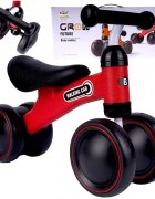 MalPlay Vehicul fara pedale pentru copii cu Saua moale si ergonomica Manere antiderapante greutate 1.75 kg dimensiune 35.5 x 18 x 49 Grow Future Baby Walker Red