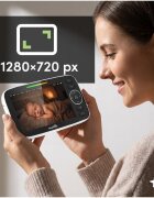 MalPlay Video monitor HD pentru supraveghere bebe NannyEye ecran LCD color camera rotativa zoom digital senzor de temperatura vedere nocturna cu melodii semnal pana la 300 m