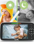MalPlay Video monitor HD pentru supraveghere bebe NannyEye ecran LCD color camera rotativa zoom digital senzor de temperatura vedere nocturna cu melodii semnal pana la 300 m