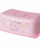 Maltex Baby Inaltator baie antiderapant Zebra Light Pink