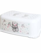 Maltex Baby Set reductor toaleta si inaltator baie antiderapant Bear Alb