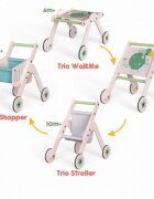 MamaToyz Antepremergator din lemn 4 in 1 cu masuta de activitati