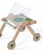 MamaToyz Antepremergator din lemn cu masuta de activitati 2 in 1