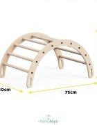 MamaToyz Arc de catarare pentru copii Montessori dimensiune 75 x 50 x 40 cm
