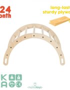 MamaToyz Arc de catarare pentru copii Montessori dimensiune 75 x 50 x 40 cm
