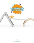 MamaToyz Arc de catarare pentru copii Montessori dimensiune 75 x 50 x 40 cm