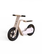 MamaToyz Bicicleta copii din lemn natural fara pedale RideMe scaun reglabil de la 34 cm la 40 cm cadru flexibil ce actioneaza ca o suspensie de la 2 ani pana la 30 de kg
