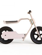 MamaToyz Bicicleta copii din lemn natural fara pedale RideMe scaun reglabil de la 34 cm la 40 cm cadru flexibil ce actioneaza ca o suspensie de la 2 ani pana la 30 de kg