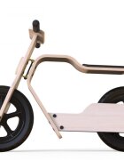 MamaToyz Bicicleta copii din lemn natural fara pedale RideMe scaun reglabil de la 34 cm la 40 cm cadru flexibil ce actioneaza ca o suspensie de la 2 ani pana la 30 de kg