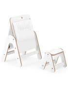 MamaToyz Masuta si tabla 2 in 1 cu scaunel Massam MDF