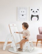 MamaToyz Masuta si tabla 2 in 1 cu scaunel Massam MDF