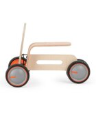 MamaToyz Ride-On copii cu 3 roti pentru copii Tribike lemn natural fara pedale scaun reglabil pe inaltime greutate maxima admisa 30 kg roti din cauciuc EVA
