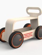 MamaToyz Ride-On copii din lemn 3 in 1 Ambulanta DriveMe Wood masinuta ride-on premergator si carucior de jucarii recomandat copiilor de la 10 luni roti silentioase cu viteza reglabila in functie de varsta copilului