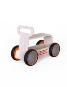 MamaToyz Ride-On copii din lemn 3 in 1 Ambulanta DriveMe Wood masinuta ride-on premergator si carucior de jucarii recomandat copiilor de la 10 luni roti silentioase cu viteza reglabila in functie de varsta copilului