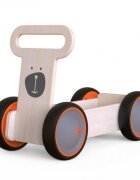 MamaToyz Ride-On copii din lemn 3 in 1 Ursulet DriveMe Soft masinuta ride-on premergator si carucior de jucarii recomandat copiilor de la 10 luni