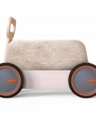 MamaToyz Ride-On copii din lemn 3 in 1 Ursulet DriveMe Soft masinuta ride-on premergator si carucior de jucarii recomandat copiilor de la 10 luni