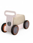 MamaToyz Ride-On copii din lemn 3 in 1 Ursulet DriveMe Soft masinuta ride-on premergator si carucior de jucarii recomandat copiilor de la 10 luni