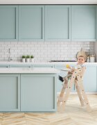 MamaToyz Scaun de masa multifunctional pliabil cu masuta transformabil lemn 6 luni - adolescent natur