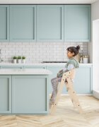 MamaToyz Scaun de masa multifunctional pliabil cu masuta transformabil lemn 6 luni - adolescent verde