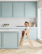 MamaToyz Scaun de masa multifunctional pliabil cu masuta transformabil lemn 6 luni - adolescent verde