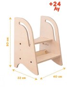 MamaToyz Scaun inaltator tip scara cu 2 trepte pentru copii model 2