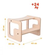 MamaToyz Scaun inaltator tip scara cu 2 trepte pentru copii model 3