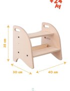 MamaToyz Scaun inaltator tip scara pentru copii cu 2 trepte model 1