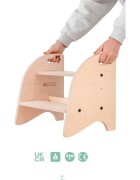 MamaToyz Scaun inaltator tip scara pentru copii cu 2 trepte model 1