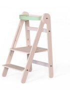 MamaToyz Turn de invatare Learning Tower din lemn pliabil verde