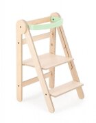 MamaToyz Turn de invatare Learning Tower din lemn pliabil verde