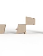 MamaToyz Turn de invatare multifunctional Kule Bend Natur utilizabil ca masa sau platforma de joaca