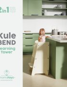 MamaToyz Turn de invatare multifunctional Kule Bend Natur utilizabil ca masa sau platforma de joaca